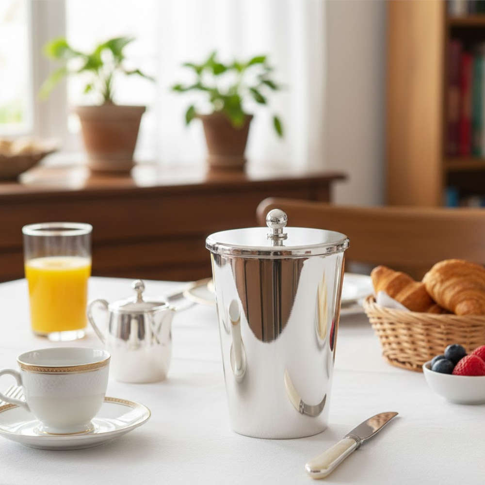 Porta Requeijao Redondo Com Tampa Silverlux