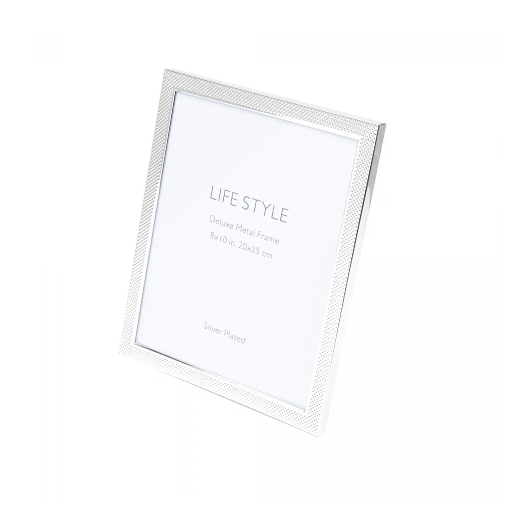 Porta-retrato de Aco Chess Prata 10cm X 15cm - Wolff Porta-retrato de Aco Chess Prata 10cm X 15cm - Wolff