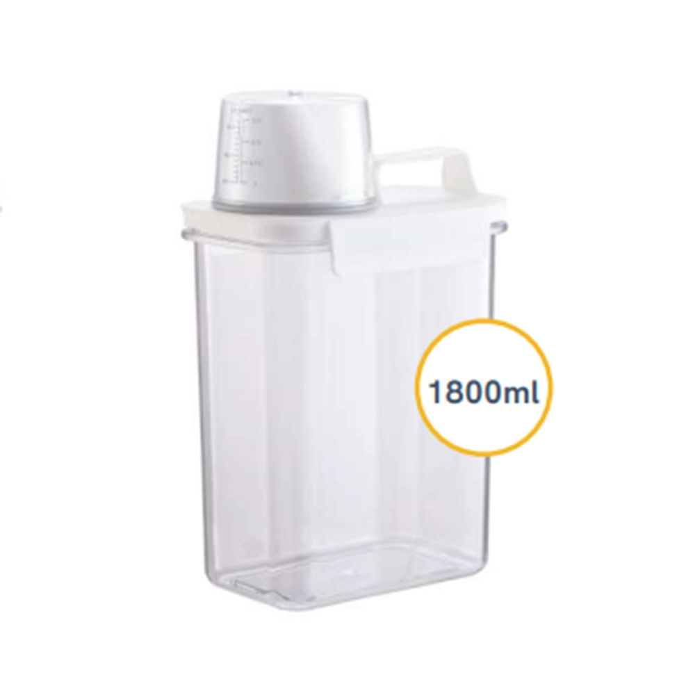 Pote Com Copo Medidor e Trava Oikos 1800 Ml