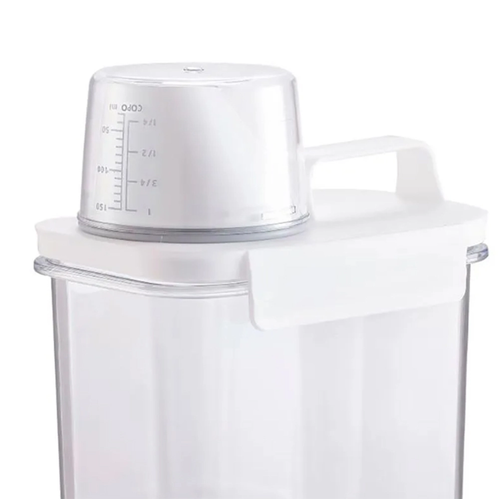 Pote Com Copo Medidor e Trava Oikos 2300 Ml