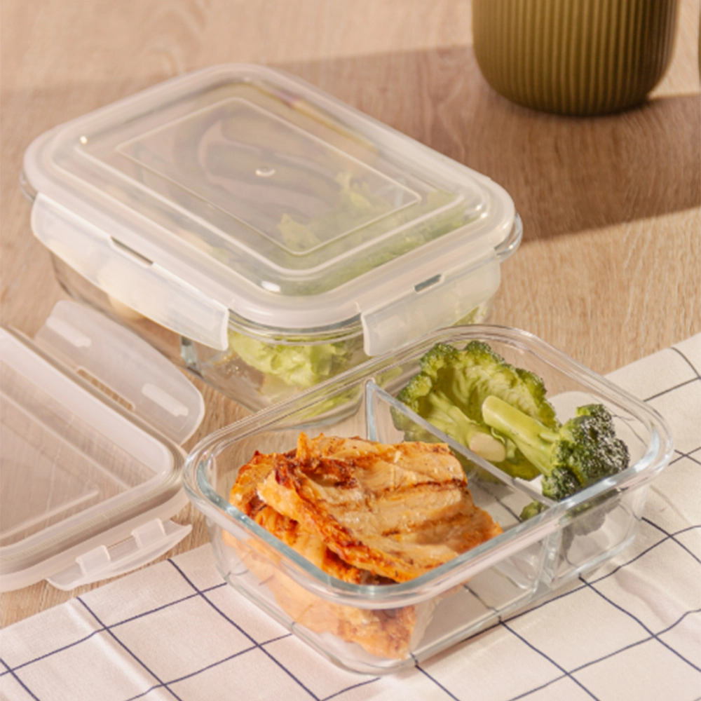 Pote Hermético Com Divisória Lyor 640 Ml Pote Hermético Com Divisória Lyor 640 Ml