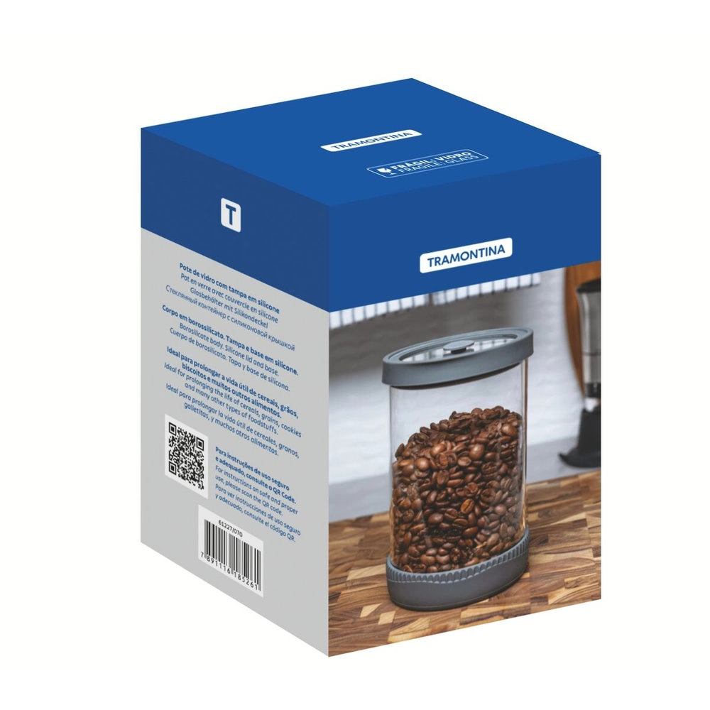 Pote Hermetico Com Tampa Tramontina Purezza 1 Litro