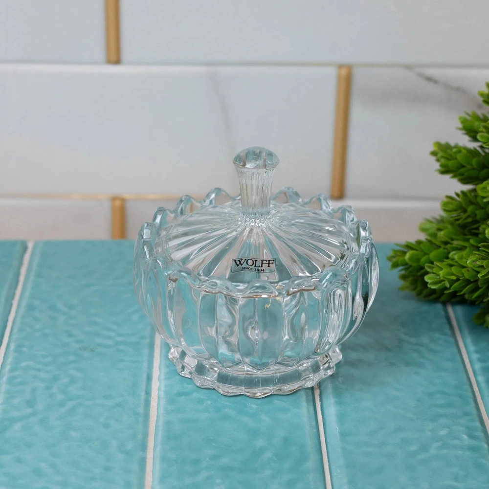 Potiche Decorativo Cristal Geneva 16,5 X 17x5 Cm - Wolff