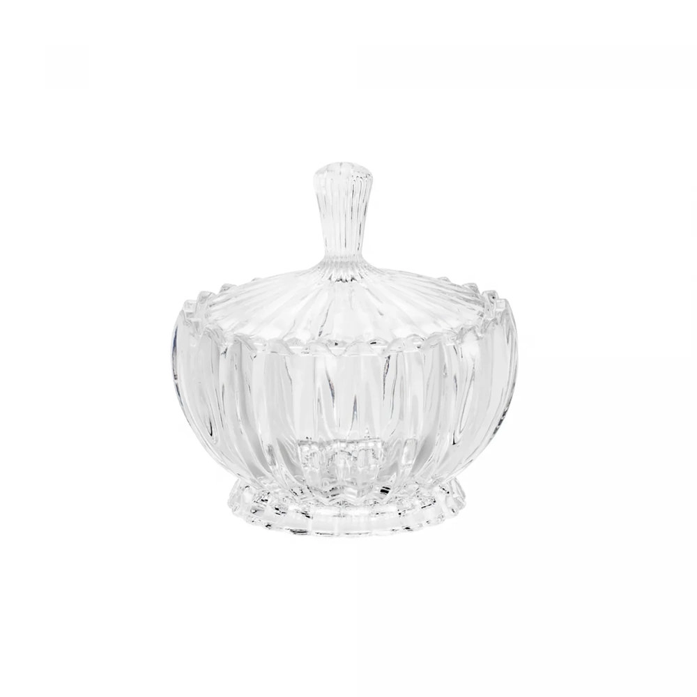 Potiche Decorativo de Cristal Com Tampa Geneva 11cm X 11cm - Wolff