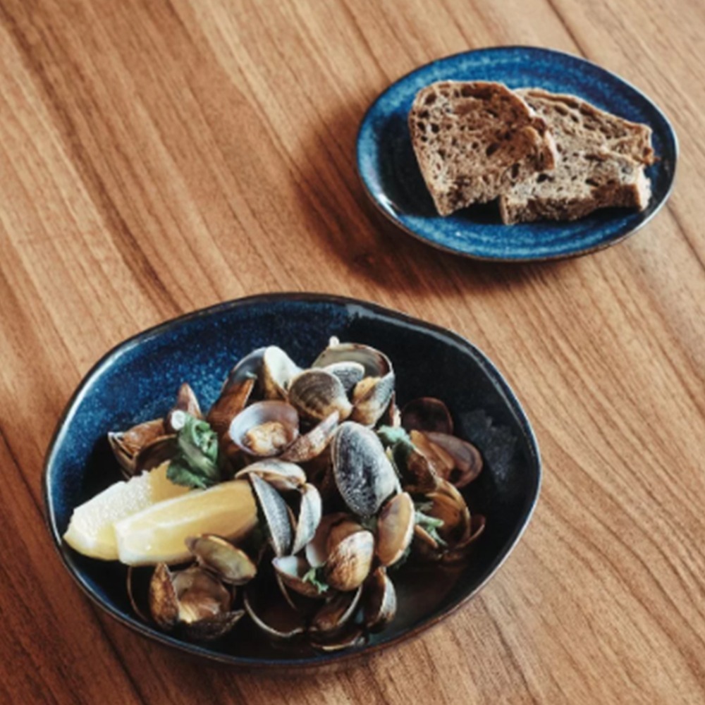 Prato Fundo Casa Alegre Gemstone Lapis Lazuli 22 Cm