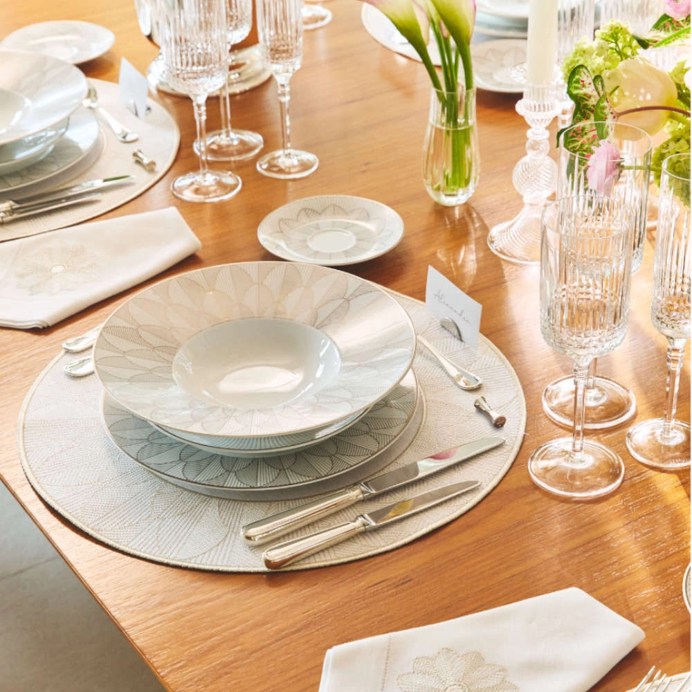 Prato Fundo Christofle Malmaison Imperiale Platina