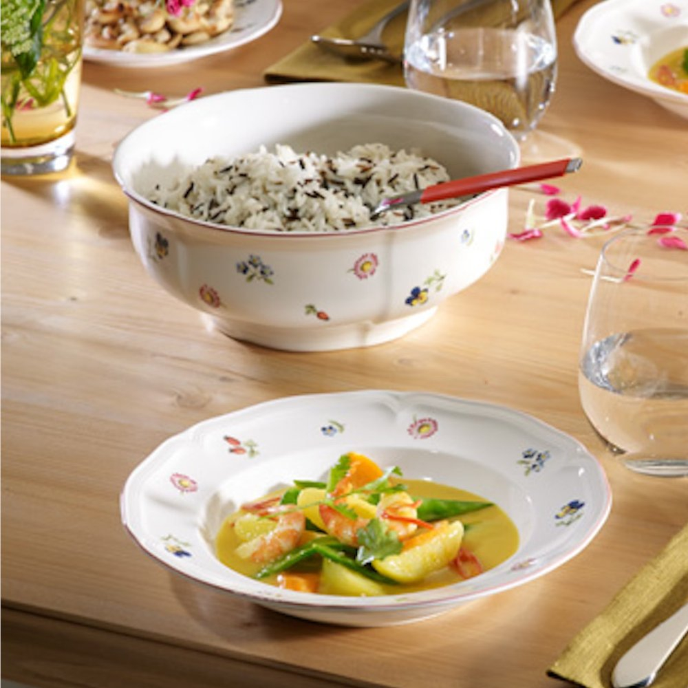 Prato Fundo Fleur Villeroy e Boch 22,8 Cm Prato Fundo Fleur Villeroy e Boch 22,8 Cm