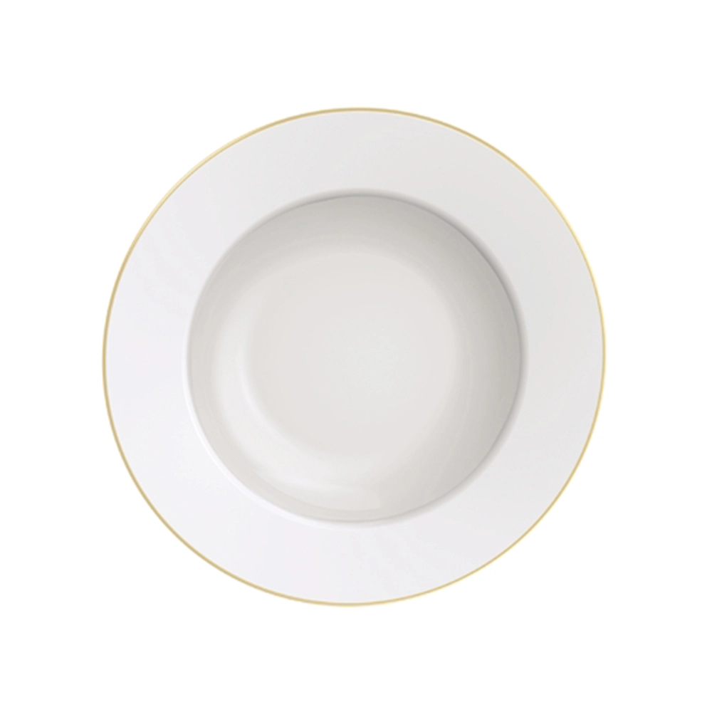 Prato Fundo Tramontina Elisa Friso Dourado 23 Cm