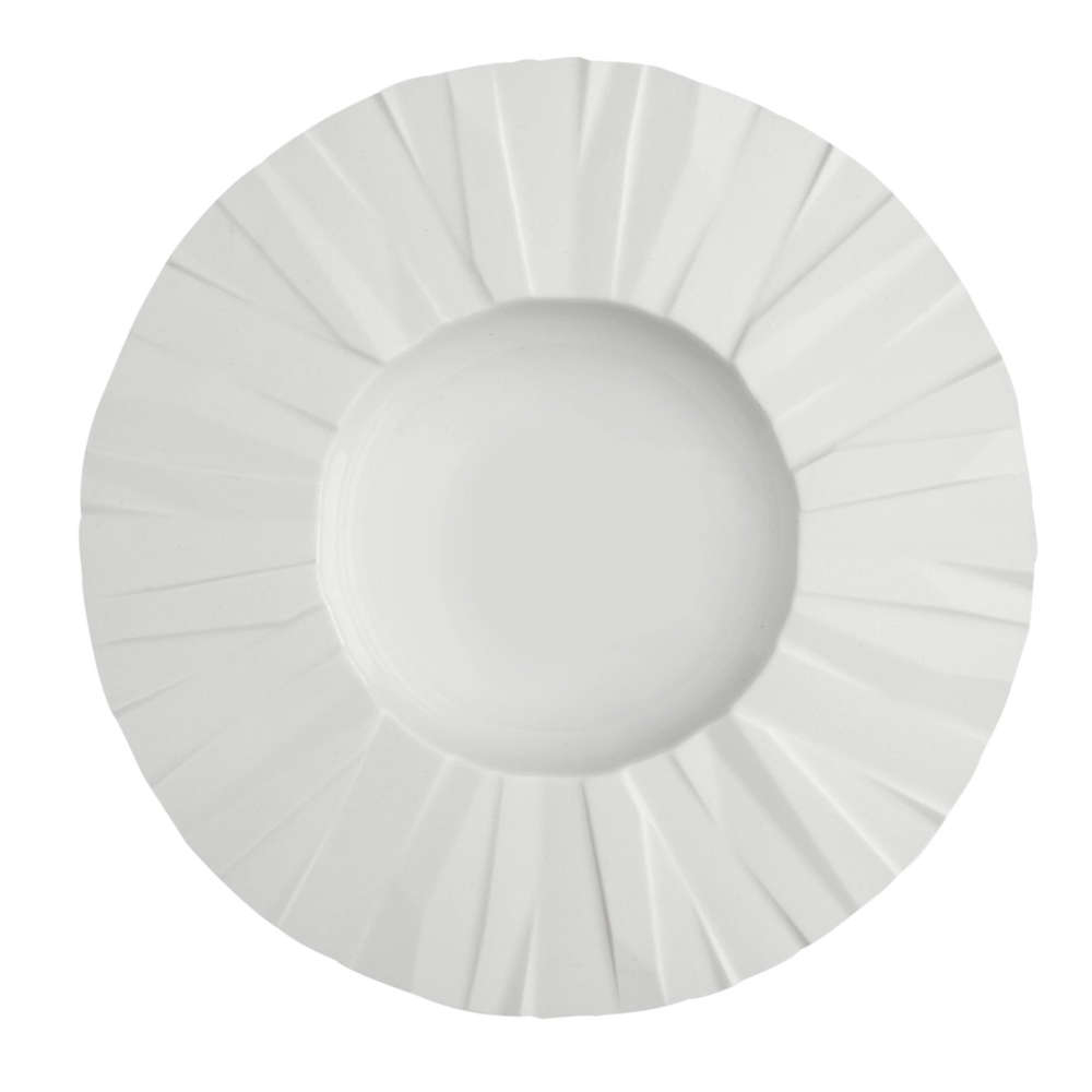 Prato Fundo Vista Alegre Matrix White Biscuit 27,8 Cm