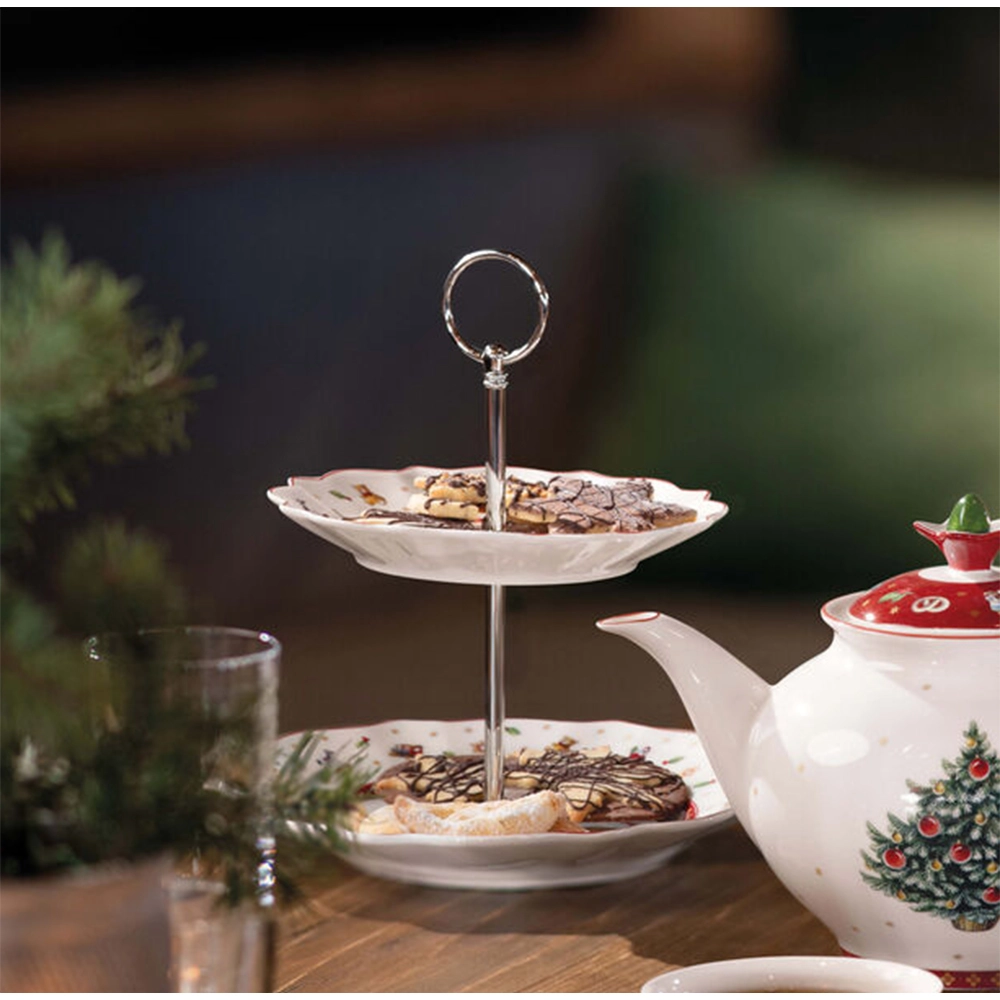 Prato Para Bolo 2 Andares Villeroy & Boch Toys Delight 25,5 X 25,5 X 6,5 Cm