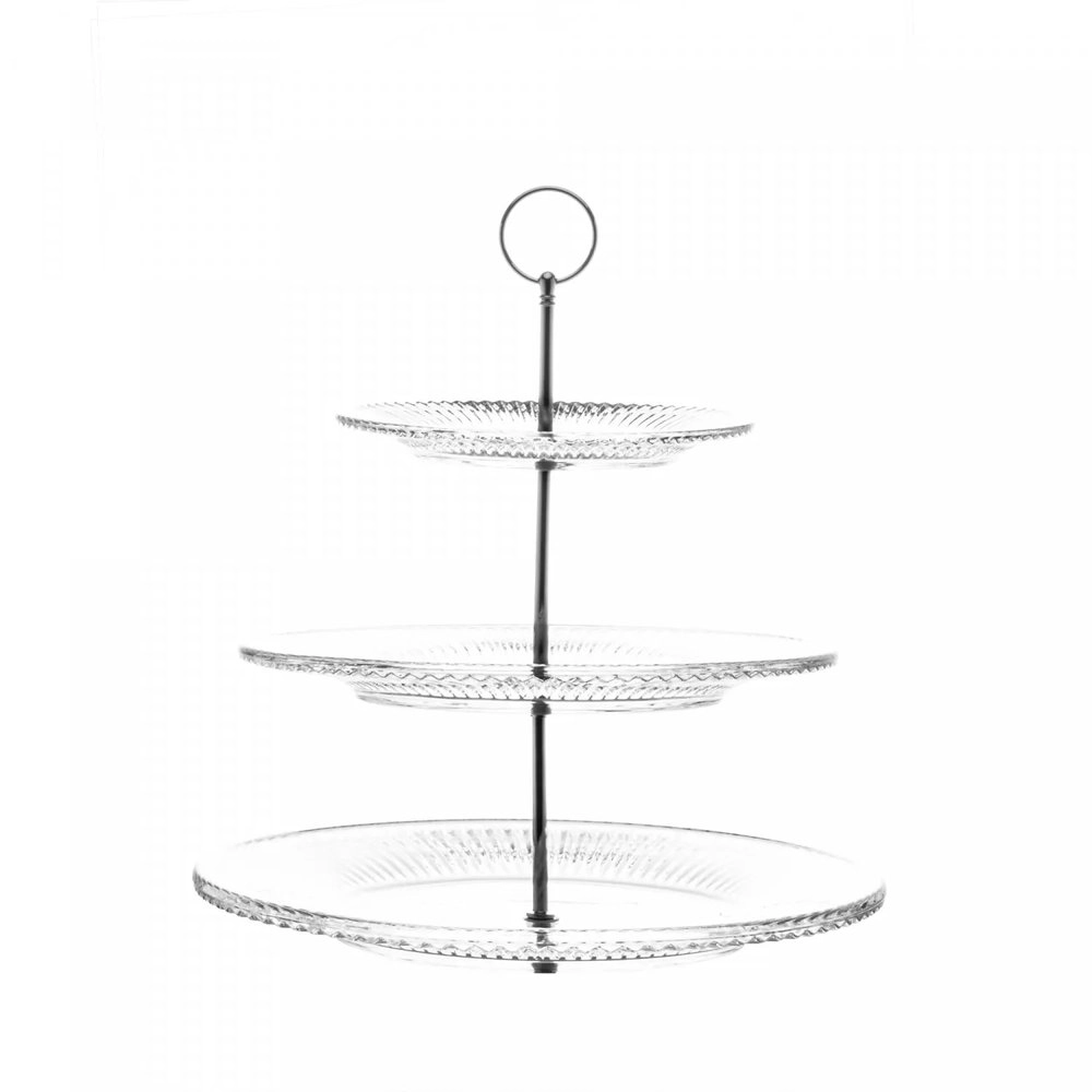 Prato Para Bolo 3 Andares Lyor Renaissance 35,5 Cm