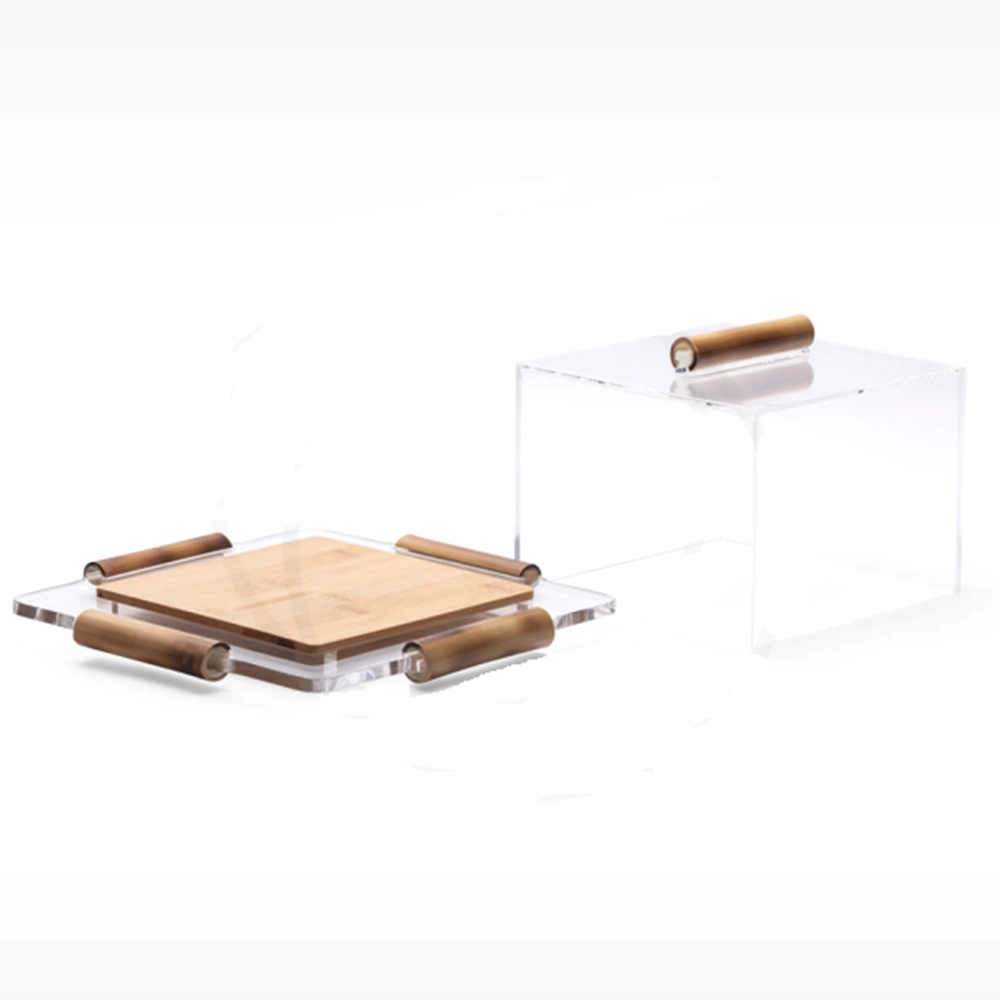 Prato Para Bolo Quadrado Onom Bambu 15 X 34 X 34 Cm Prato Para Bolo Quadrado Onom Bambu 15 X 34 X 34 Cm