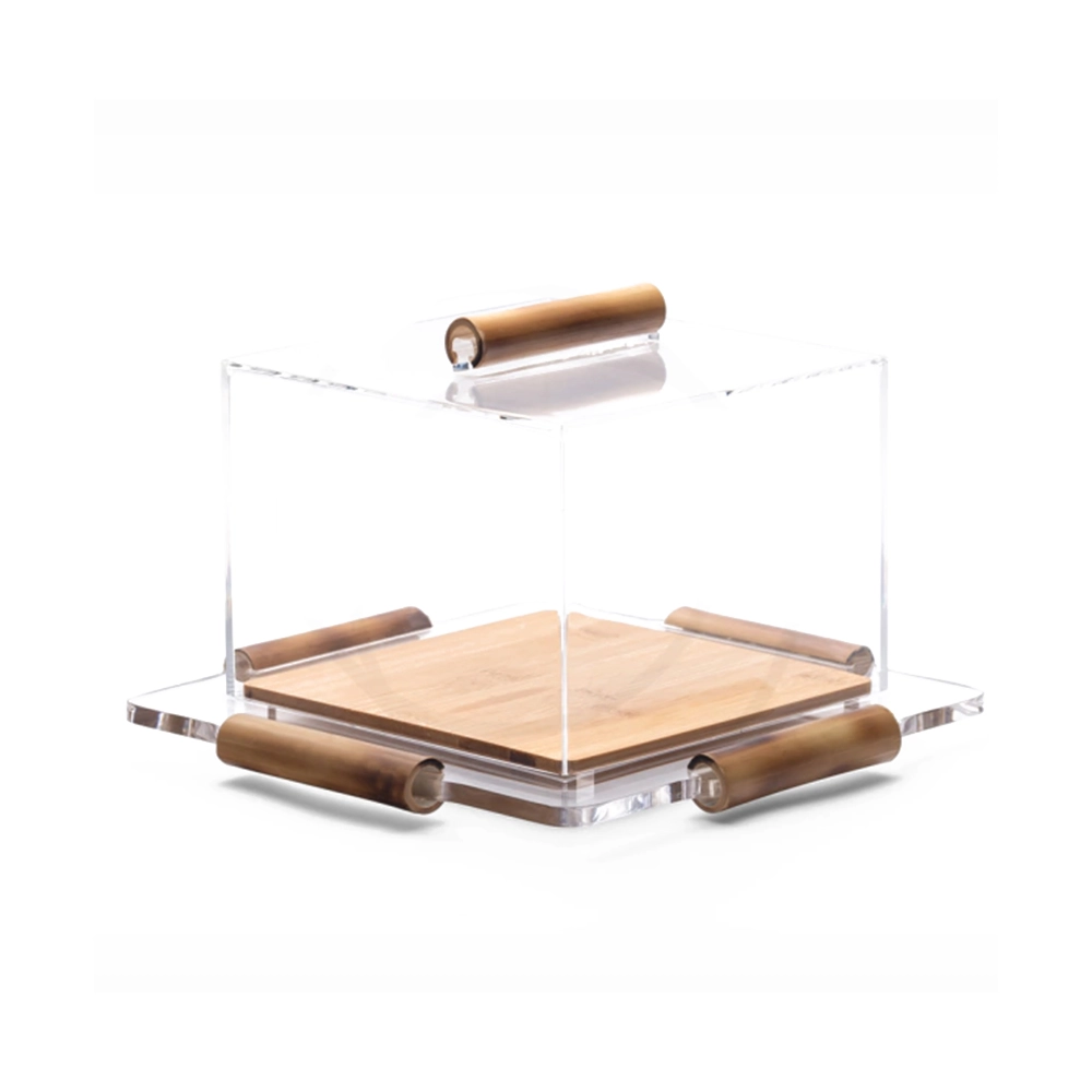 Prato Para Bolo Quadrado Onom Bambu 15 X 34 X 34 Cm Prato Para Bolo Quadrado Onom Bambu 15 X 34 X 34 Cm