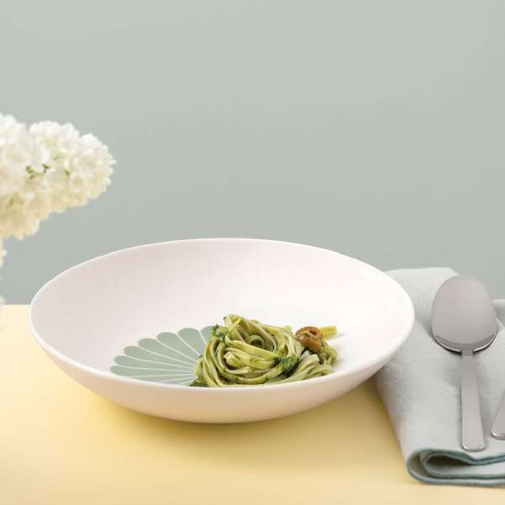 Prato Para Massa Villeroy e Boch Fleur Verde 24 Cm Prato Para Massa Villeroy e Boch Fleur Verde 24 Cm