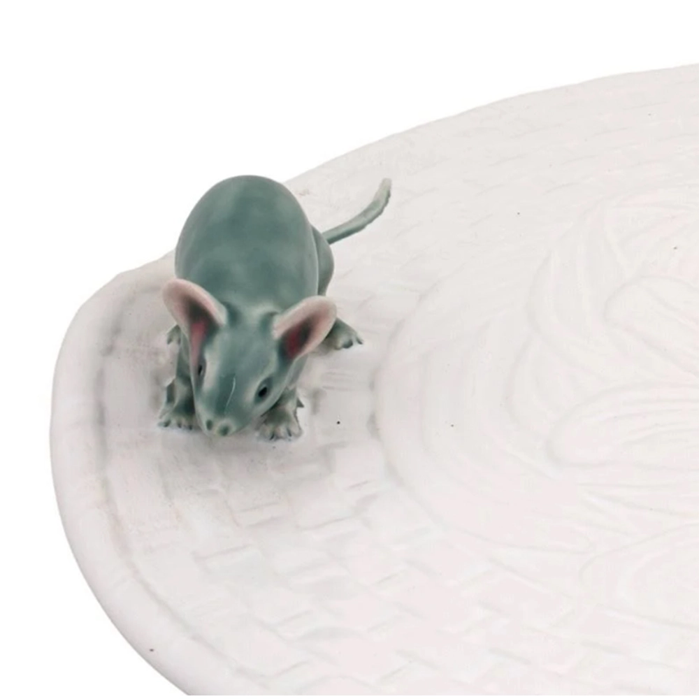 Prato Para Queijo Com Ratos Bordallo Pinheiro 5 X 31,5 Cm