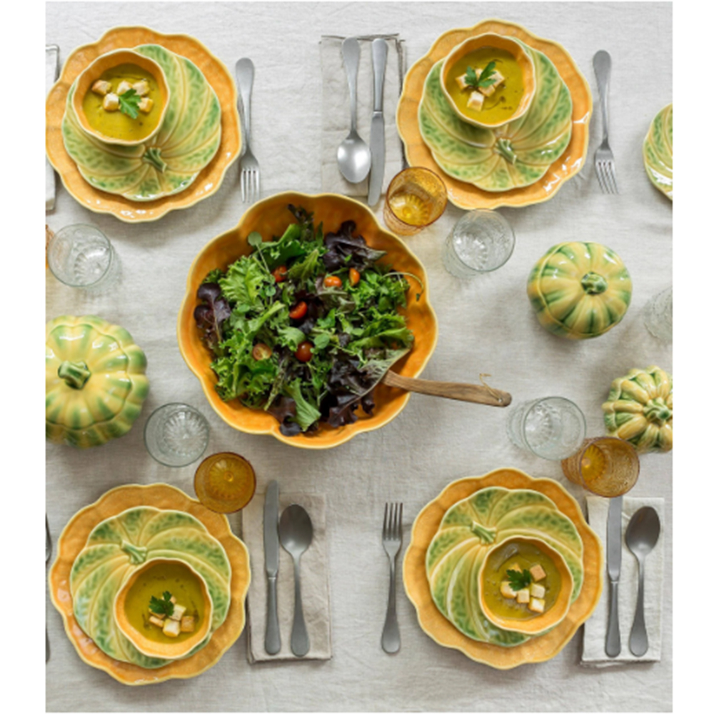 Prato Para Sobremesa Bordallo Pinheiro Abobora 21 Cm