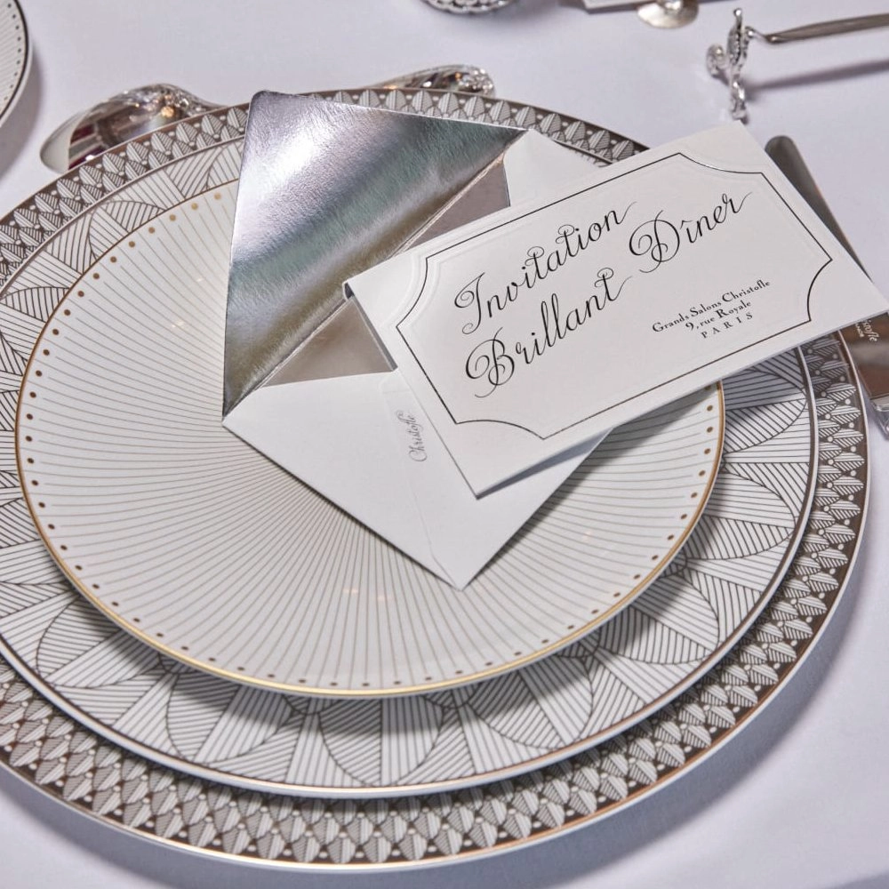 Prato Para Sobremesa Christofle Malmaison Impériale Ouro