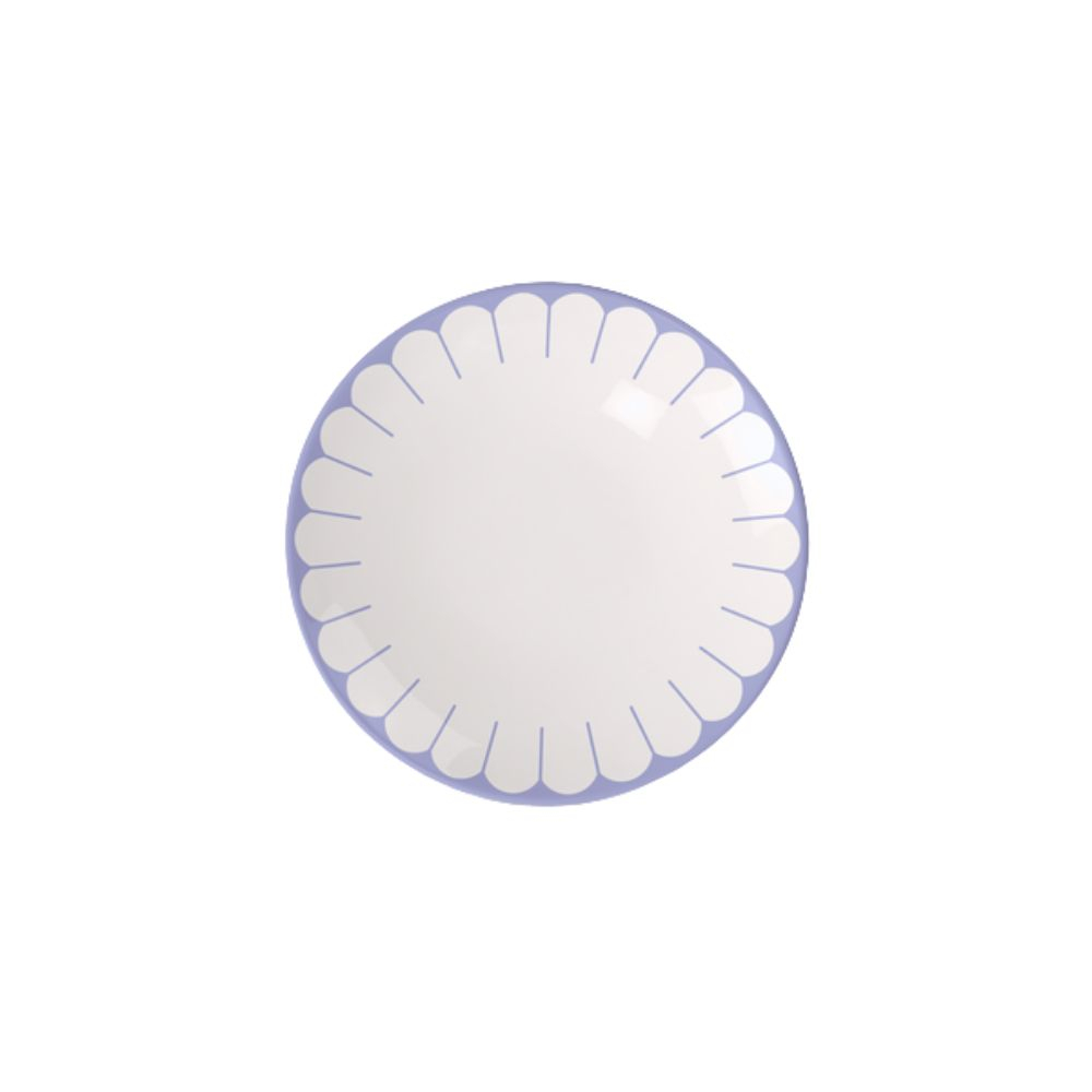 Prato Para Sobremesa Villeroy e Boch Fleur Azul 21 Cm Prato Para Sobremesa Villeroy e Boch Fleur Azul 21 Cm