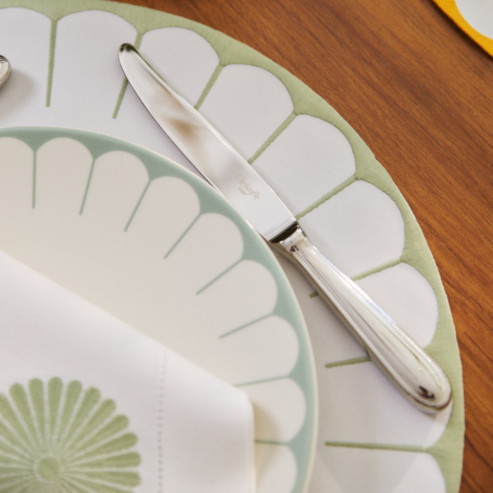 Prato Para Sobremesa Villeroy e Boch Fleur Verde 21 Cm