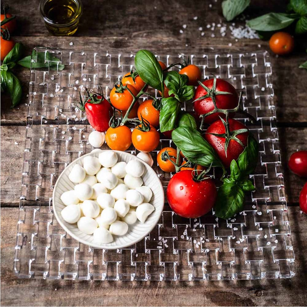 Prato Quadrado Nachtmann Bossa Nova 28 Cm