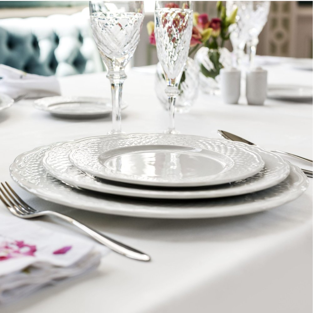 Prato Raso Vista Alegre Escorial White 27 Cm