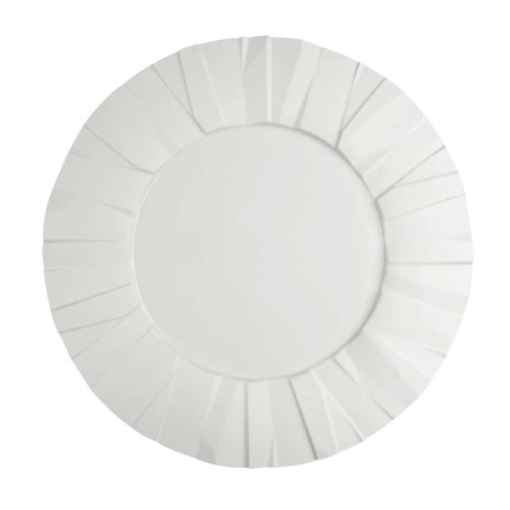 Prato Raso Vista Alegre Matrix White Biscuit 32,7 Cm