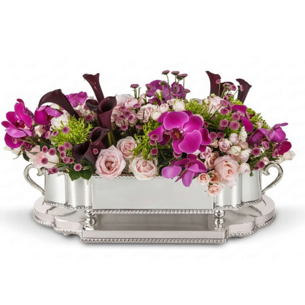 Presentoir Oval Silverlux Elegance 66 X 36 X 5 Cm