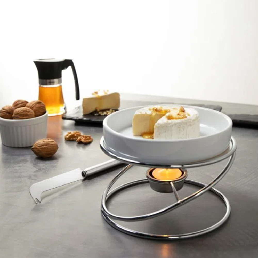 Rechaud Para Queijo Brie Brinox Fondue e Petiscos - 4 Peças