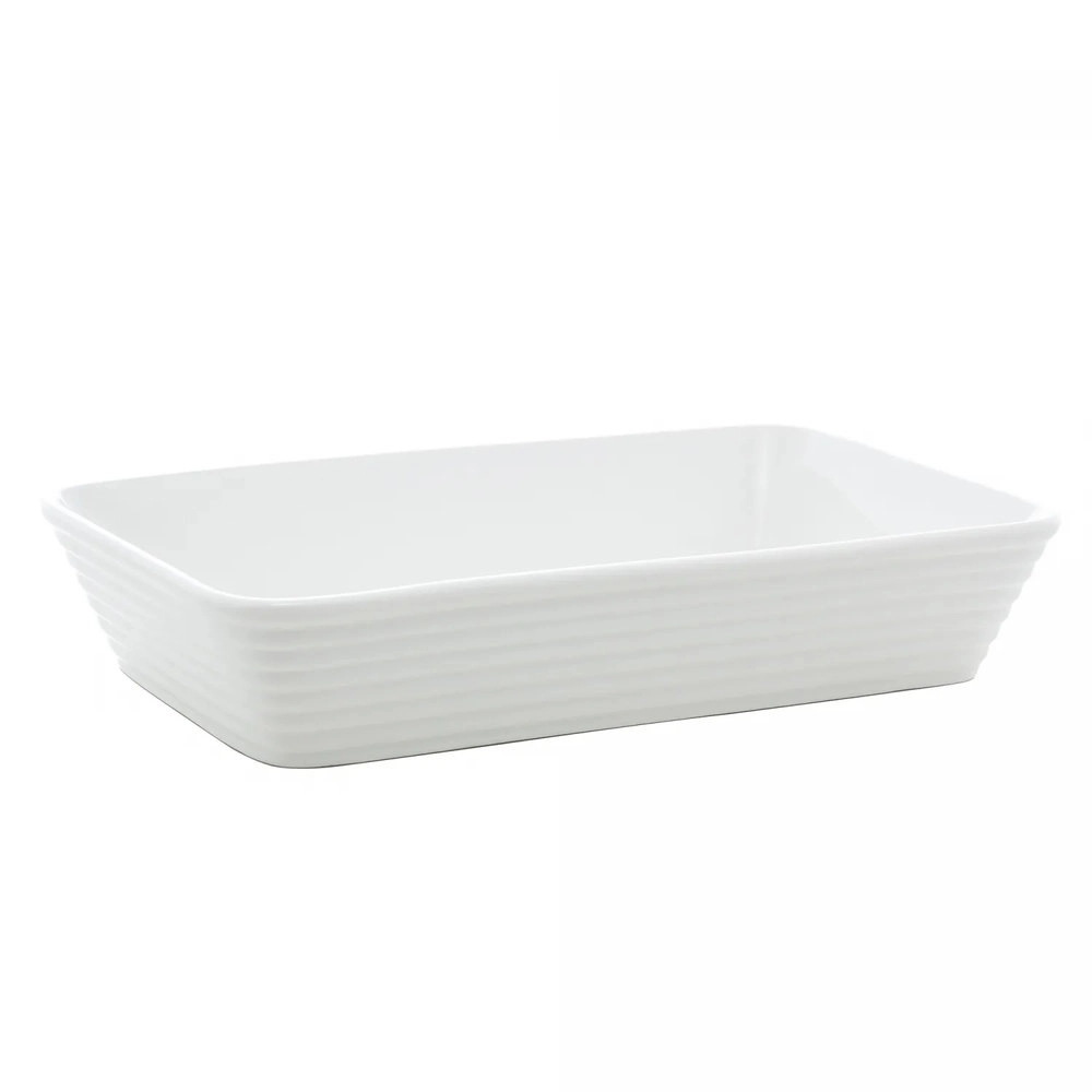 Refratario Retangular Lyor Linea Branco 29,5 X 20,5 X 5,5 Cm Refratario Retangular Lyor Linea Branco 29,5 X 20,5 X 5,5 Cm