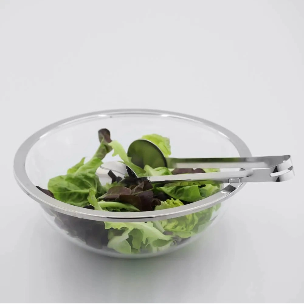 Saladeira Com Pegador Riva Milan Aco Inox