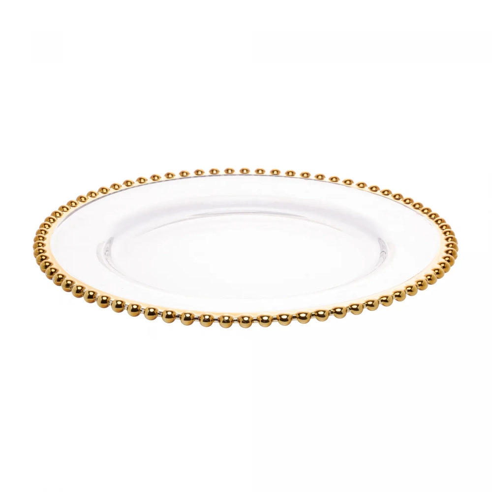 Sousplat Wolff Pearl Gold 31,5 Cm - Cada Sousplat Wolff Pearl Gold 31,5 Cm - Cada