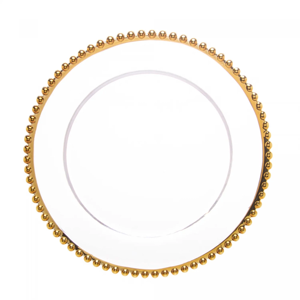 Sousplat Wolff Pearl Gold 31,5 Cm - Cada Sousplat Wolff Pearl Gold 31,5 Cm - Cada