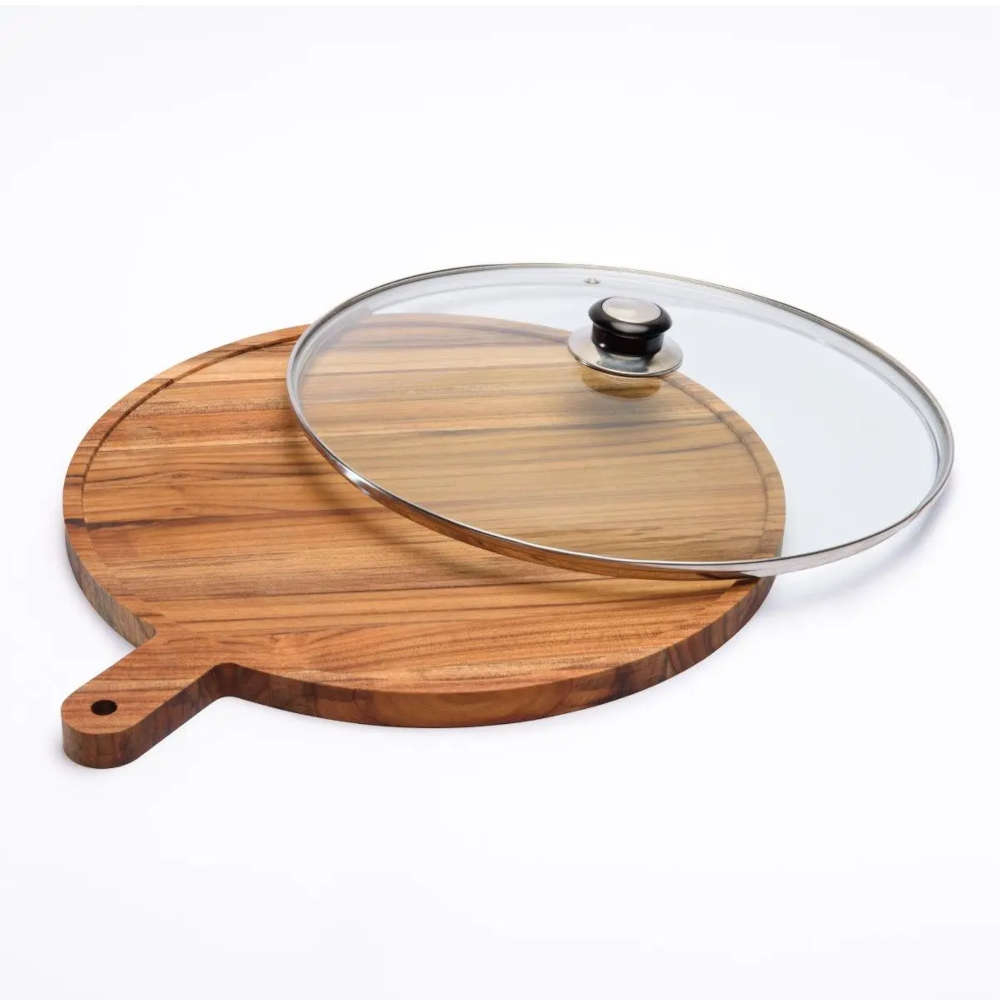 Tábua Para Pizza Com Tampa Monte Novo 35 Cm Tábua Para Pizza Com Tampa Monte Novo 35 Cm