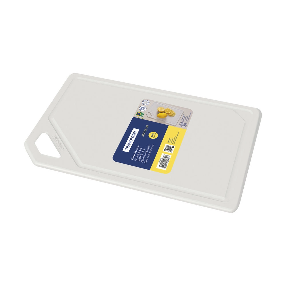 Tabua de Corte Tramontina Mixcolor Branca 29 X 20 Cm