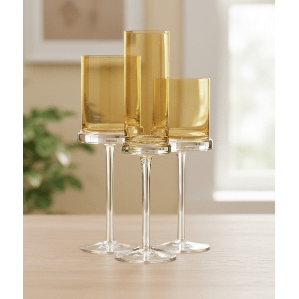 Taca Vinho Verano Amarelo