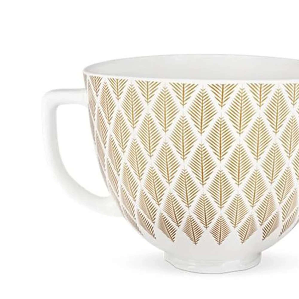 Tigela de Cerâmica Para Stand Mixer Kitchenaid Gold Conifer 4,8 Litros