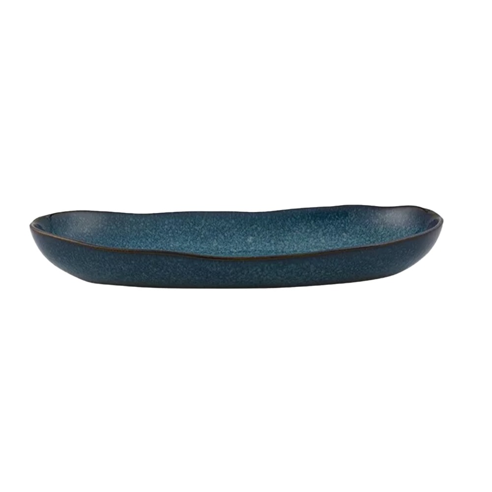 Travessa Oval Casa Alegre Gemstone Lapis Lazuli 34,5 Cm Travessa Oval Casa Alegre Gemstone Lapis Lazuli 34,5 Cm