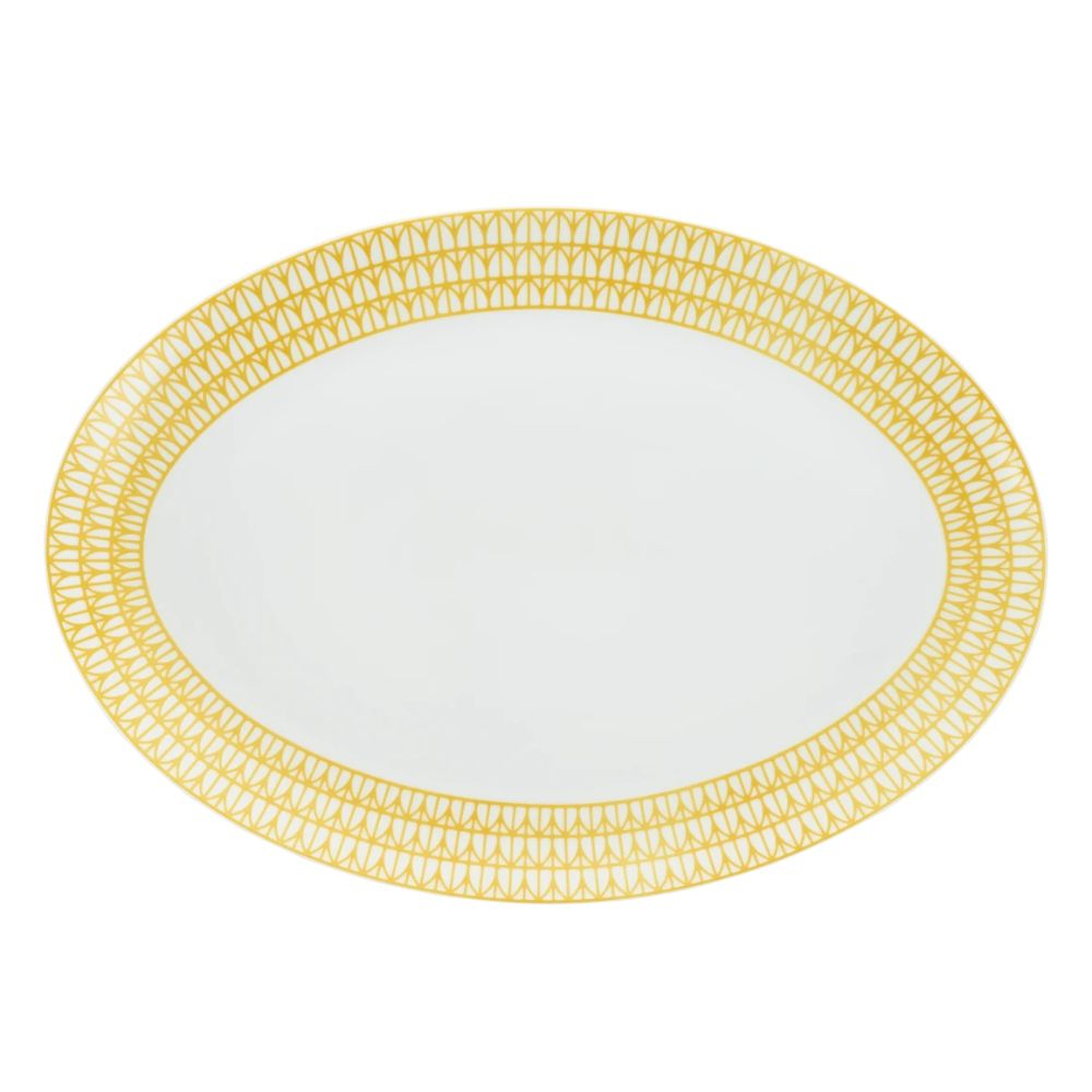 Travessa Oval  Christofle Malmaison Riviera 38 Cm