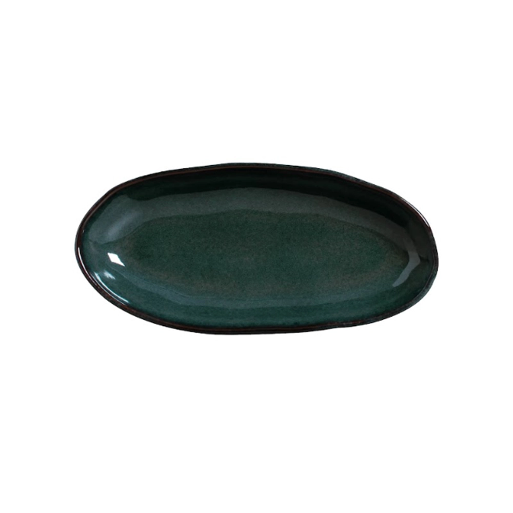 Travessa Oval Funda Grande Porto Brasil Organico Oceano