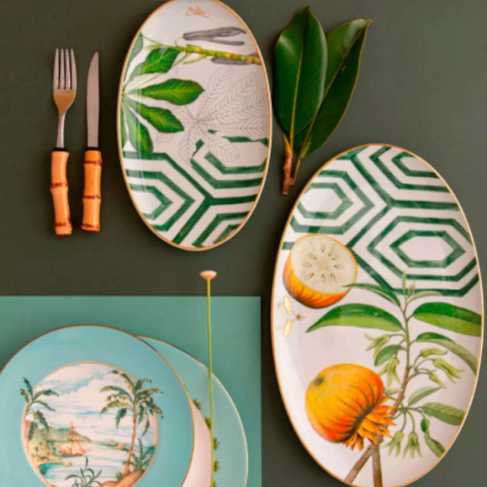 Travessa Oval Grande Amazonia Travessa Oval Grande Amazonia