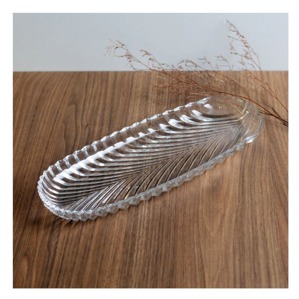 Travessa Oval Lyor Leaf 32 Cm