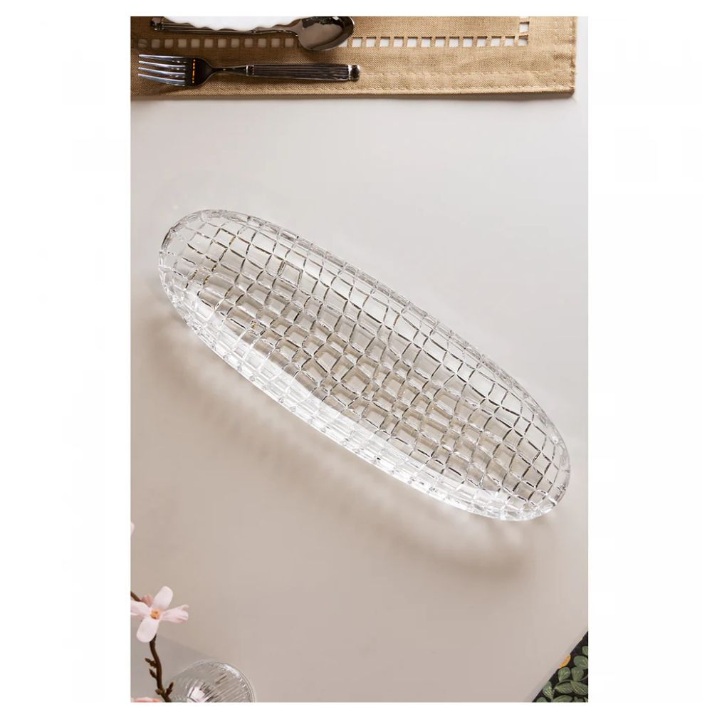 Travessa Oval Lyor Quadrix 40 Cm Travessa Oval Lyor Quadrix 40 Cm