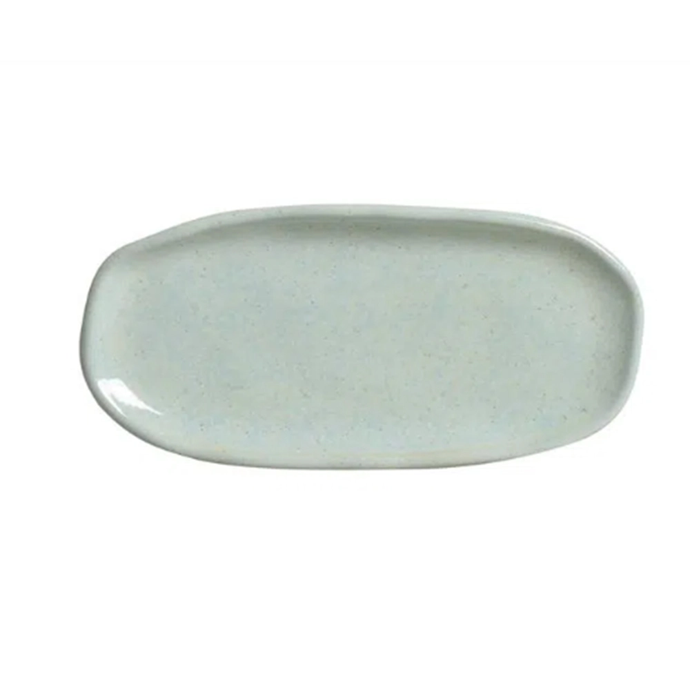 Travessa Oval Rasa Mini Porto Brasil Organico Mint Travessa Oval Rasa Mini Porto Brasil Organico Mint