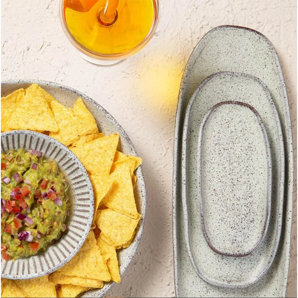 Travessa Oval Rasa Porto Brasil Organico Pistache