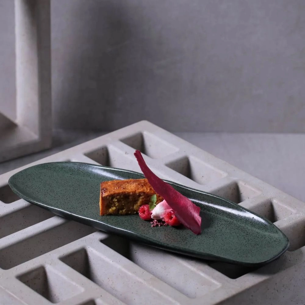 Travessa Oval Rasa Porto Brasil Organico Greenery