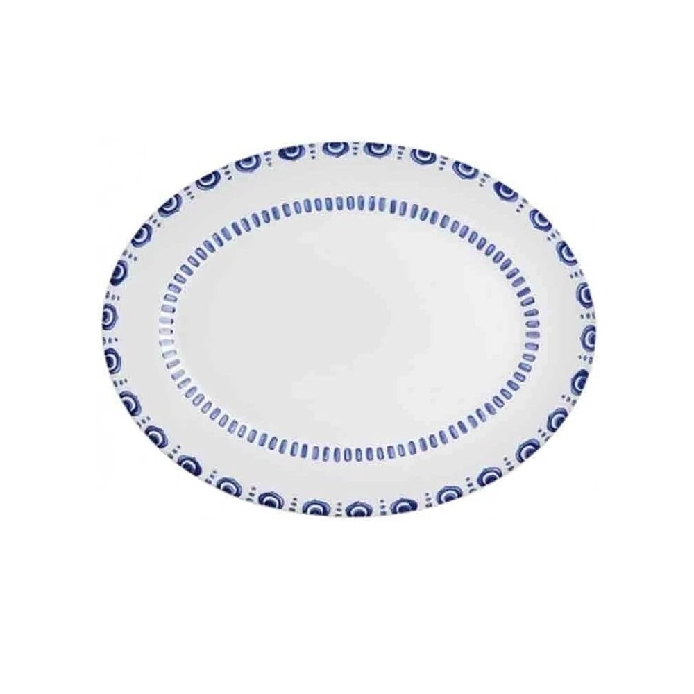 Travessa Oval Vista Alegre Azure 35 Cm Travessa Oval Vista Alegre Azure 35 Cm
