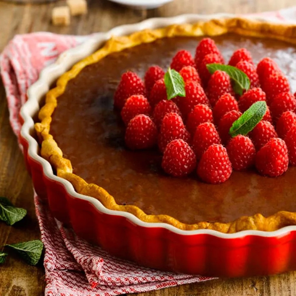 Travessa Para Flan Le Creuset Heritage 24 Cm Travessa Para Flan Le Creuset Heritage 24 Cm