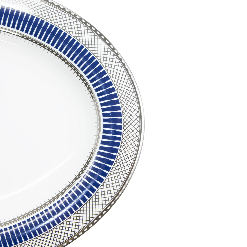 Travessa Para Servir Strauss Gold Star 23,5 X 31,5 Cm