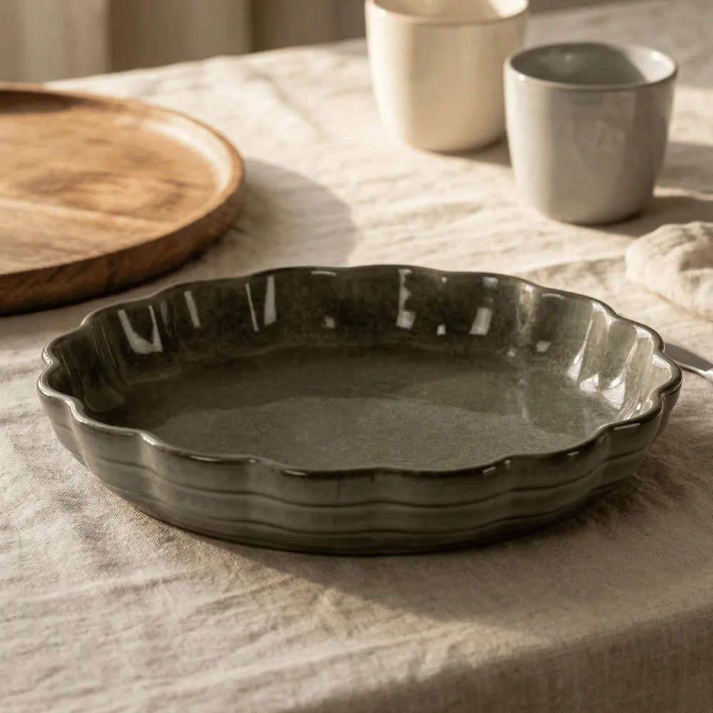 Travessa Redonda Jade Verde Escuro L' Hermitage