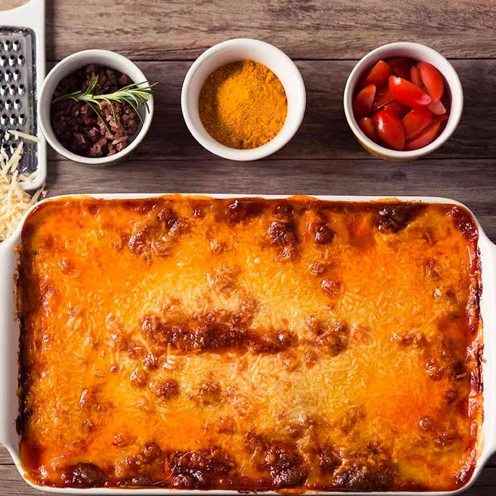 Travessa Refrataria Rasa Oxford Cookware Branca